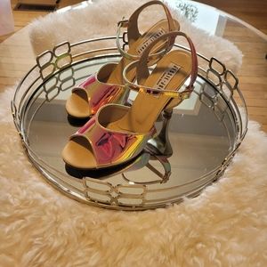 Hologram iridescent dance shoes Size 40 or US9